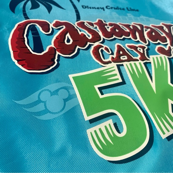 NWT. Disney Cruise Line (DCL) - Castaway Cay 5K - Drawstring Bag. - Picture 10 of 12